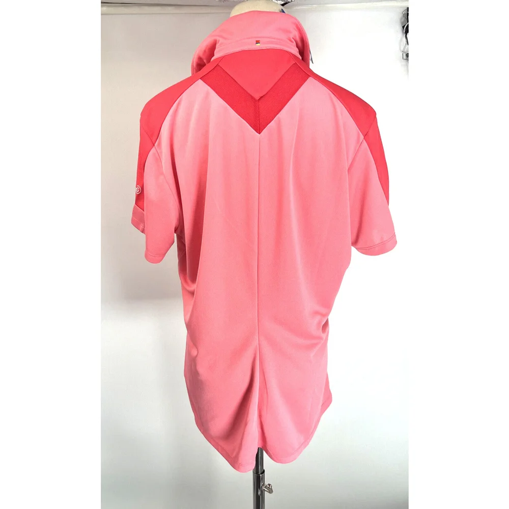 New Galvin Green Womens Trump Pink‎ Golf Polo Shirt XL Doonbeg Megan